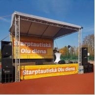 Mazā pasākumu skatuve <br /><span style=text-transform:none;><small> 4x6 m komplekts ar uzstādīšanu</small></span>