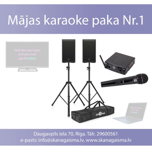 Mājas karaoke komplekts Nr.1 | noma