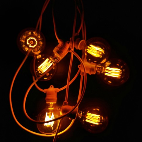 Гирлянда больших винтажных ламп Эдисона | arenda