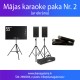 Mājas karaoke komplekts Nr.2 (divi mikrofoni, ar ekrānu) | noma